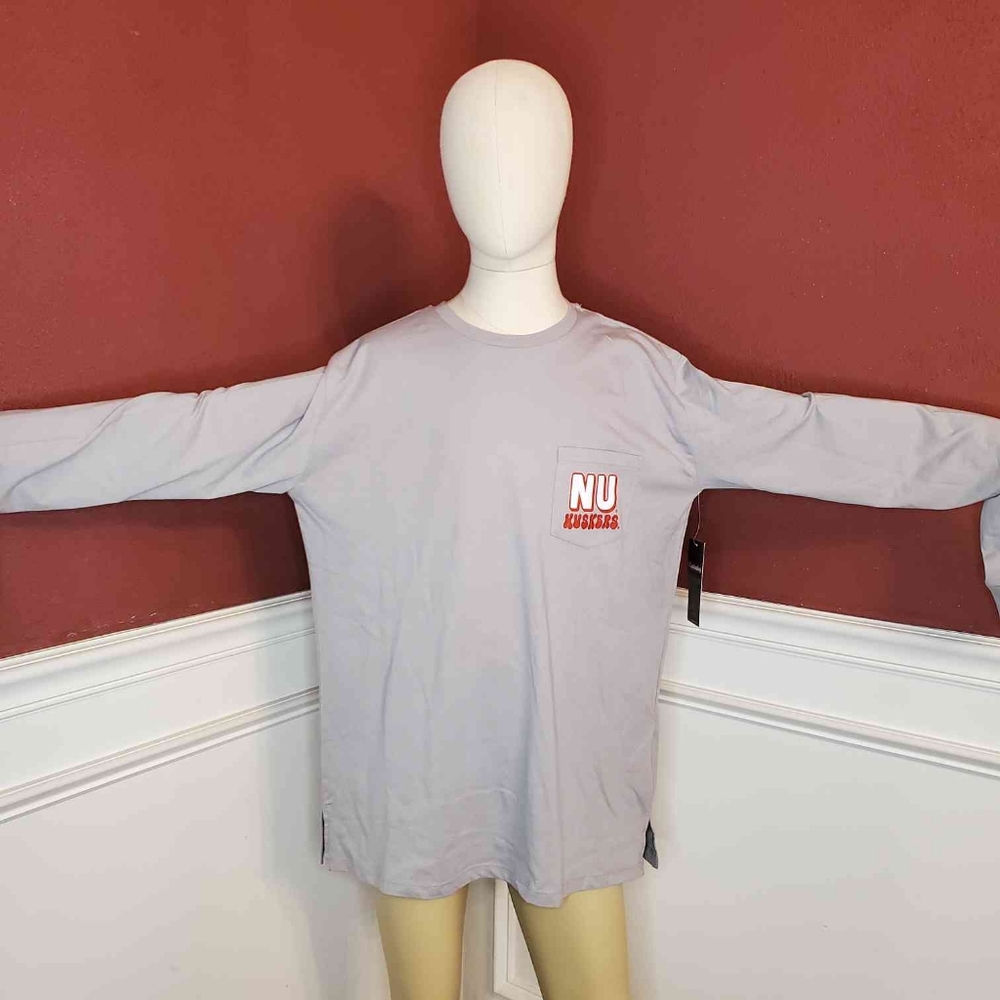 Nebraska Cornhuskers Long Sleeved T-Shirt | Size: M | Color: Gray | RRR Apparel